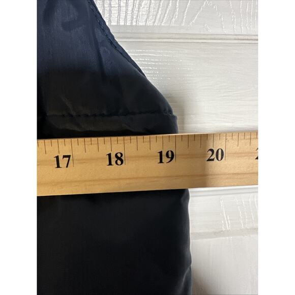 Vintage Sears Outerwear Navy Blue Puffer Vest Jacket Size M 2 Front Pockets - Picture 4 of 7